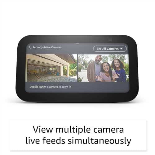 Amazon Echo Show 5 (newest model), Smart display with 2x the bass and clearer sound, Charcoal 3