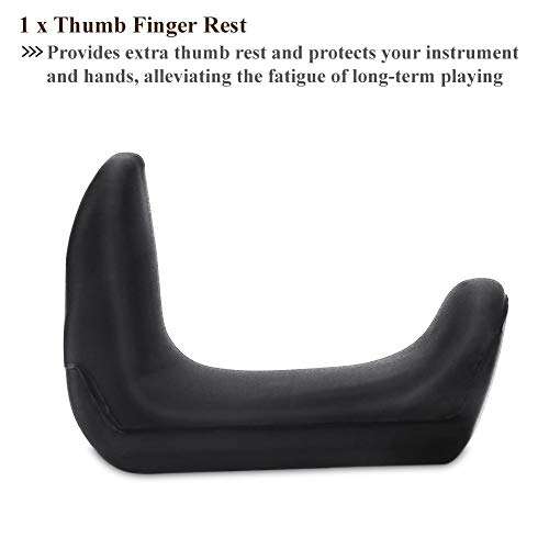 Rubber Clarinet Thumb Rest Cushion, Rubber Clarinet Thumb Rest Cushion Protector for Oboe Clarinet Instruments within 1.45-1.75cm(1.5mm) 3
