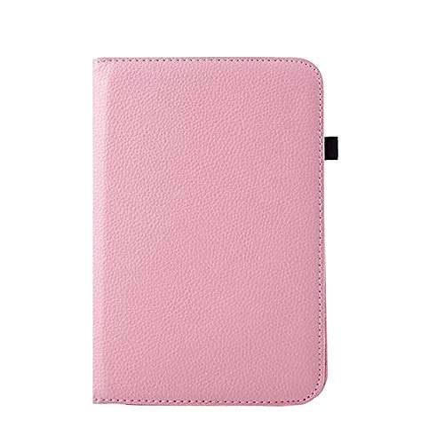 TGK Rotating Cover for Datawind Ubislate 7sc Star 4 GB 7 inch Tablet (Light Pink) 360 Degree Universal 3 Camera Hole Leather Stand Case 5