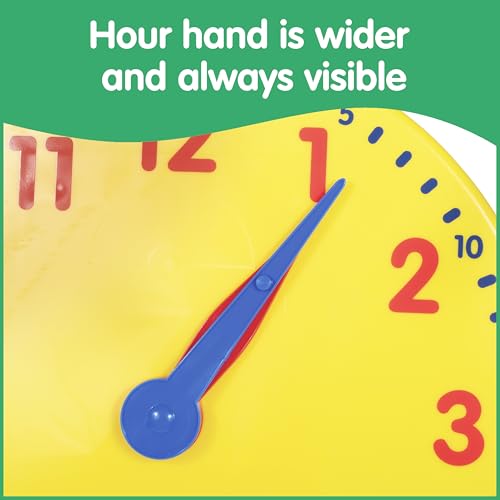 edxeducation Student Clocks | Set of 6 | Clocks for Kids Learning to Tell Time | Analog-Style with Movable Hands | Teach Children Minute and Hour Relationships 4