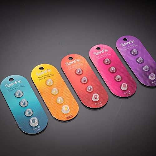 SpinFit CP100 for IEM - L - Patented Silicone Eartips for Replacement, Secure Fit and Supreme Comfort (2 Pairs) (for Nozzle Diameter from 4.5-5mm) 5