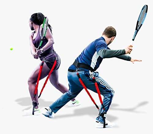 VPX Tennis Swing Trainer Increases Power, Exit Ball Velocity, Shot Accuracy, & Serve Speed, Improves Forehand, Backhand, Slice, & Compression Racket Torque, For Men, Women, Boys, Girls, & Kids 1