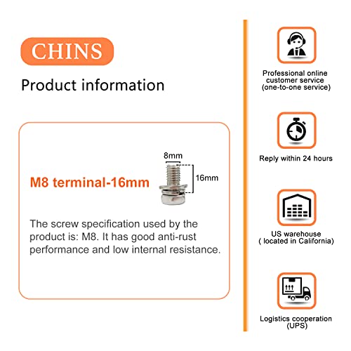 CHINS Smart Bluetooth LiFePO4 Battery 12V 280AH, Support Low Temperature Charging (-31°F), Built-in 200A BMS, 2000+ Cycles, Mobile Phone APP Monitors Battery SOC Data 4