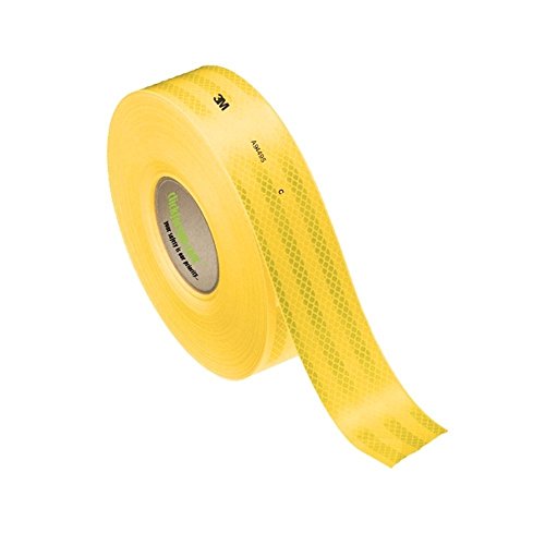 Clickforsign RRWY-P(50)-Y 3M High Intensity Prismatic Grade Conspicuity Reflective Tape,Yellow