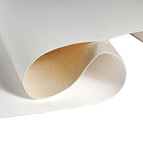VARIETY CANVAS® 7 Oz. Medium Grain Primed Cotton Canvas Roll for Oil & Acrylic Painting, White (72" X 5M) 5