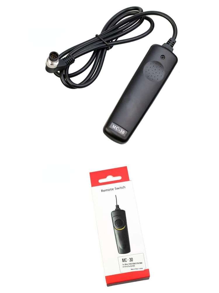 Pixel Remote Control Shutter Cable Suitable for Z9 D850 D810 D500 D4 D5 D3 DSLR Camera Shutter Cable MC-30A (2 Pieces) 5