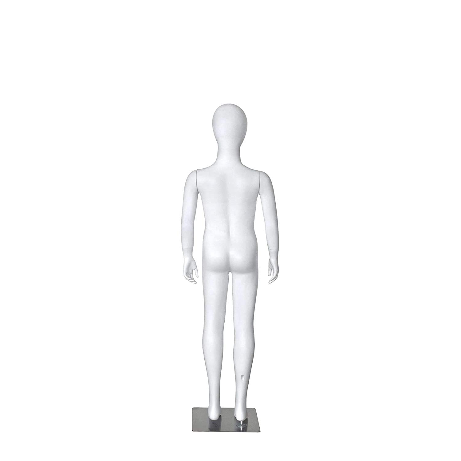 Loop Kids Mannequin - Kids Dress Form Metal Base Mannequin Premium Store Display Dummy Dummy Model Hanger Display Stand (White, Egg Face White Large) 5
