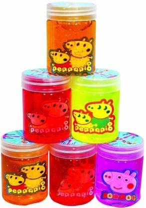 Economical Store 91 Pack of 2 Piggi Slime Putty Play Dough for Kids Girls, Play Toy in Beautiful Colours Small Size Bottles 4