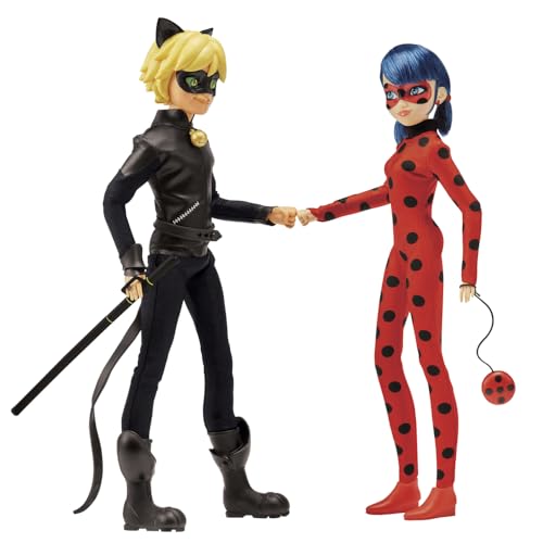 Miraculous Ladybug Mission Accomplished Ladybug & Cat Noir 2-Pack Dolls by Playmates Toys 2
