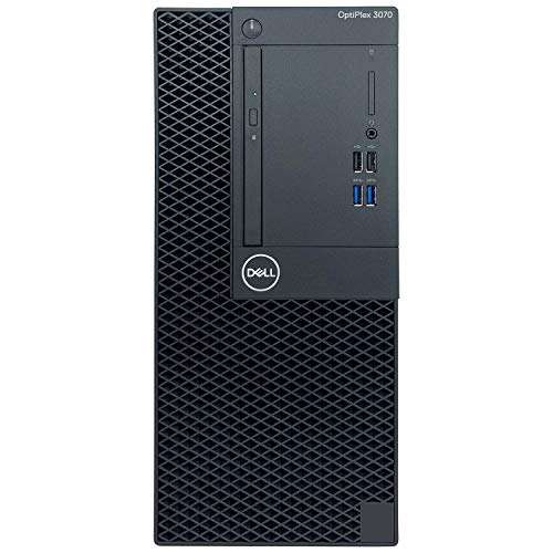 Dell OptiPlex 3070 MT Tower Desktop Computer - 9th Gen Intel Core i3-9100 Quad-Core CPU up to 4.20GHz, 32GB DDR4 Memory, 1TB SSD + 1TB Hard Drive, Intel UHD Graphics 630, DVD Burner, Windows 10 Pro 1