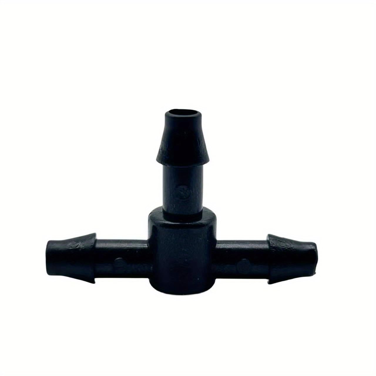 50Pcs Drip Irrigation Universal Connector 1/4 Inch Barbed Tee Tubing,Drip Irrigation Barbed Connectors 1/4''Tubing Fittings For Flower Pot Garden Lawn 1