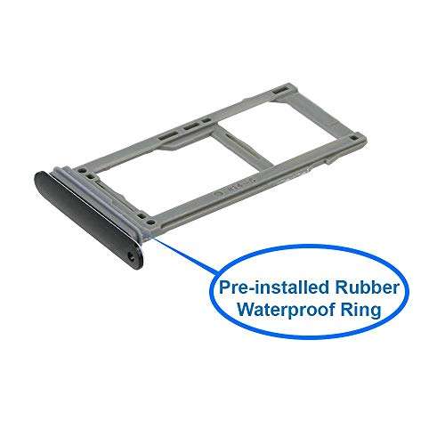 Galaxy S9+ Plus Sim Card Holder Slot Micro SD Card Tray Samsung G965 New Sold by Dougsgadgets (Black) 2