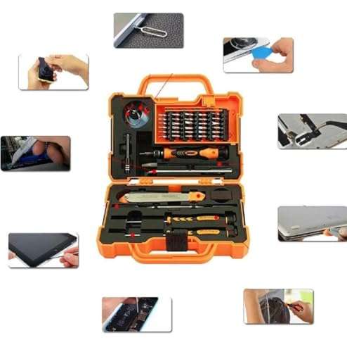 Famous Quality New Professional Precision Screwdriver Set Toolkit, Magnetic Replaceable Bits Repair Kit With Case For Mobile, Laptop, PC, Computer, Tablet Electronics (Black,Arc-23) 2