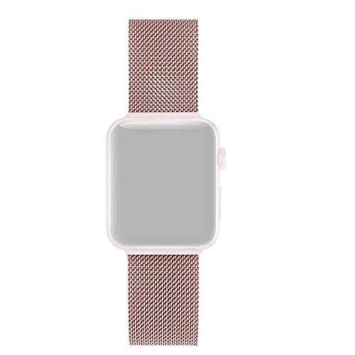 Raptic by X-Doria Smartwatch Band, New Mesh Magnetic Stainless Steel Strap/Band Designed for Apple Watch (41mm /40mm / 38mm) (Smaller Version) (Series 7/6/SE/5/4) - Rose Gold (Watch NOT Included) 4