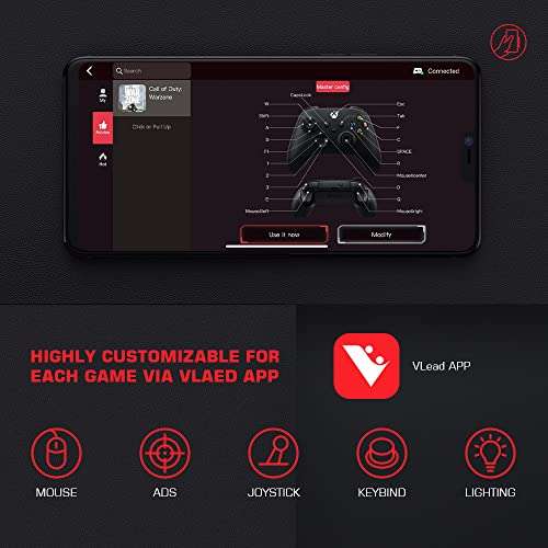 leadjoy VX2 AimBox Keyboard Mouse Adapter for PS4, Xbox One, Xbox Series X/S, Nintendo Switch, MnK Converter for Playing FPS, RTS, R6, Apex Legends 6