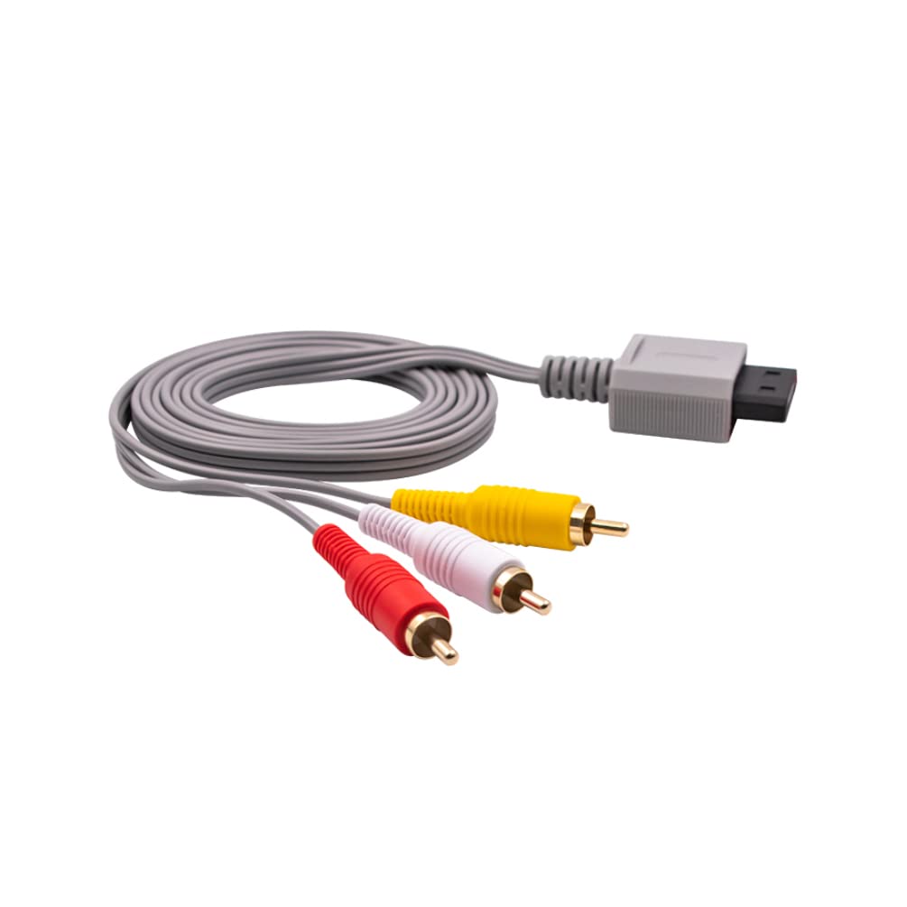 VANJUNN 5 Pack Cables Set for Wii, Replacement Wired Motion Sensor Bar, Power Supply Adapter, hdmi Converter, 3RCA Video Cable and RGB Scart Cable for Nintendo Wii (5 in 1 Pack) 6