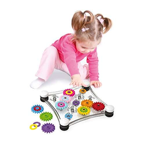 Quercetti Georello Junior - Double Sided Spinning Gear Play Set 3