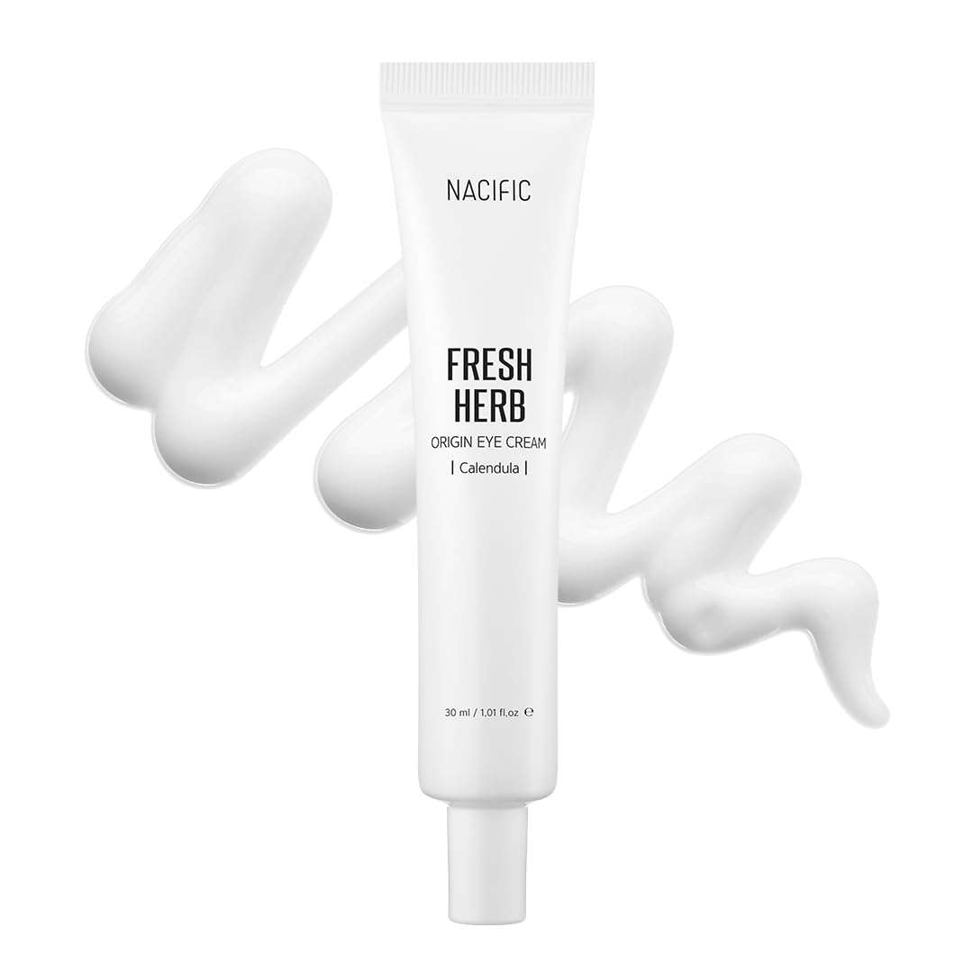 NACIFIC Fresh Herb Origin Eye Cream 1.01fl.oz 30ml for Wrinkles, Dark Circles & Puffiness – Hypoallergenic Korean Skincare with Niacinamide – Moisturizing & Brightening Eye, Mouth & Neck Cream 1