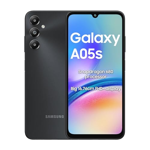 Samsung Galaxy A05s (Black, 6GB, 128GB Storage) | 50 MP Main Camera | Upto 12GB RAM with RAM Plus | Snapdragon 680 | 5000 mAh Battery 2