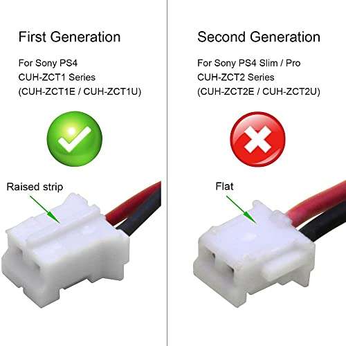 MPF Products 1300mAh LIP1522 Battery Replacement Compatible with Sony PlayStation 4 PS4 Dualshock 4 Wireless Controller CUH-ZCT1E, CUH-ZCT1H, CUH-ZCT1H/B, CUH-ZCT1H/R, CUH-ZCT1U 5