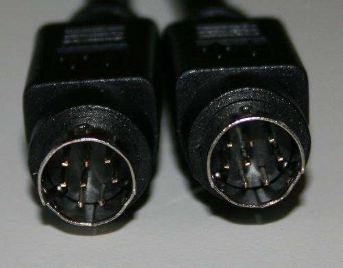 8 Pin Mini Din Male Male Cable 6 Ft in Black 3