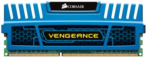 Corsair CMZ8GX3M2A1600C9B Vengeance Blue 8 GB (2X4 GB) PC3-12800 1600mHz DDR3 240-Pin SDRAM Dual Channel Memory Kit 1.5V 2