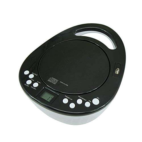 Portable CD, MP3 U Disk Student English Learning Machine Fetal Education Player, Support Speaker Mp3 Disc Prenatal Education Machine,Black 1