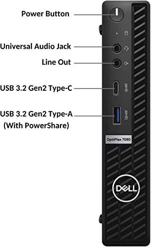 Dell OptiPlex 7000 Micro Form Factor Mini Business Desktop, Intel Core i5-10500T Processor, 32GB RAM, 1TB PCIe SSD, HDMI, 2X DisplayPort, USB Type-C, RJ45, Wi-Fi 6, Windows 11 Pro, Black 5
