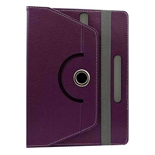 Hello Zone with Free Sim Adapter Kit Micromax Funbook Mini P410i Tablet 360� Rotating 7� Inch Flip Case Cover Book Cover -Purple 2