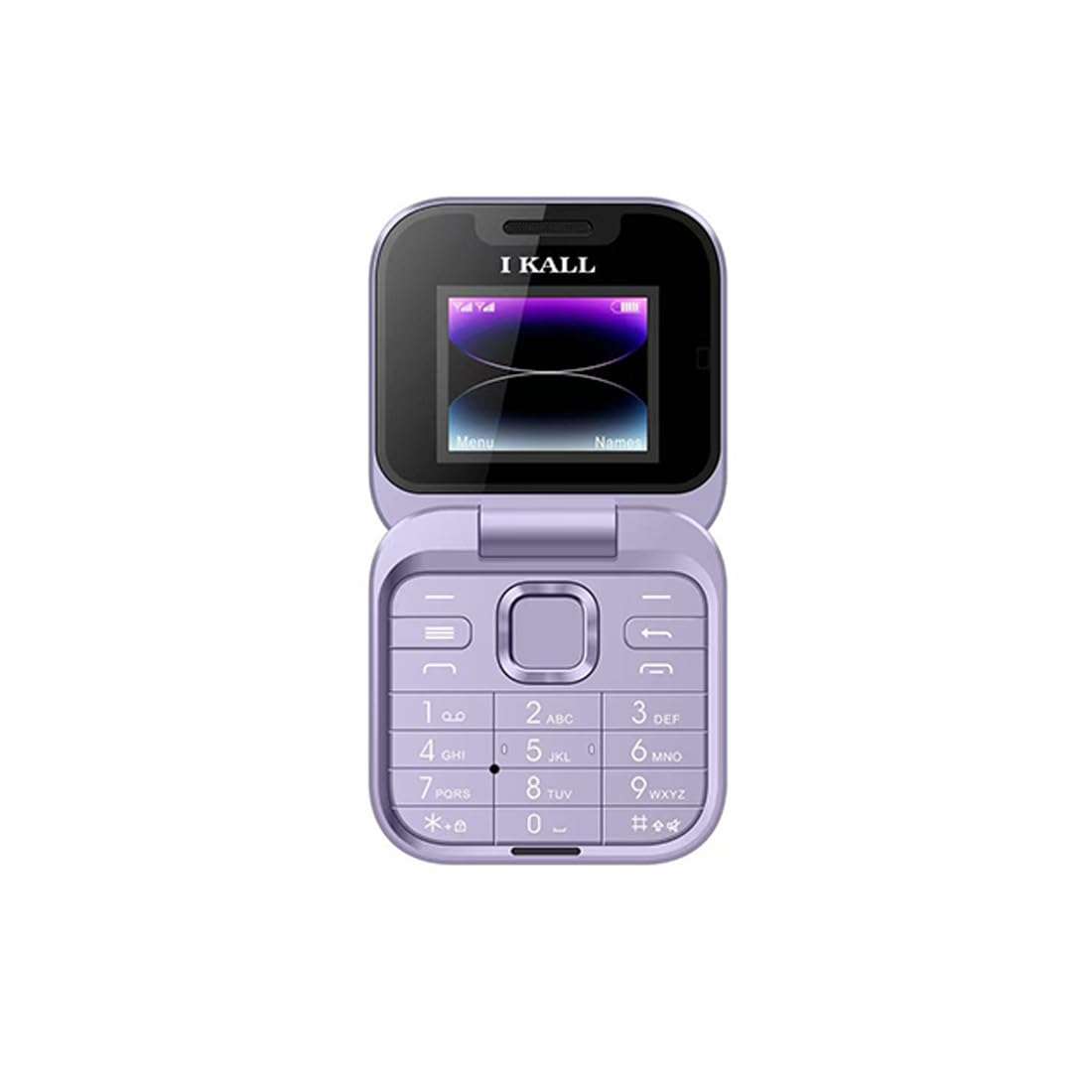 IKALL A5 Flip Keypad Mobile Phone, 1.8" Display, 2000mAh Battery, FM Radio, MP3 Player, King Voice, Call & SMS Indicator Light – Purple 4