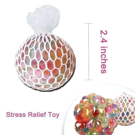 FETE PROPZ Relieve Stress and Have Fun with Our 4 Pcs Squishy Stress Relief Balls - Soft Toys for Kids Come in Vibrant Random Party Favor 5