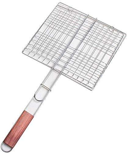 Matiko Portable Stainless Steel BBQ Barbecue Grilling Basket for Fish,Vegetables, Steak,Shrimp, Chops and Many Other Food .Great and Useful BBQ Tool {Small Size} 4