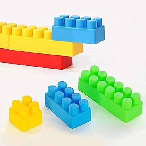 MOBCLIXS Building Blocks with Wheels Toy Block Games for Kids-(52 Blocks with 8 Wheels) 4