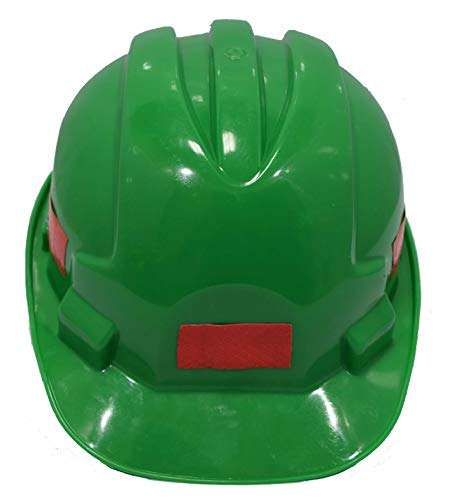 Aktion Safety Helmet AKH-14 with Reflective Band Rachet Type - Green (Pack of 5) 4