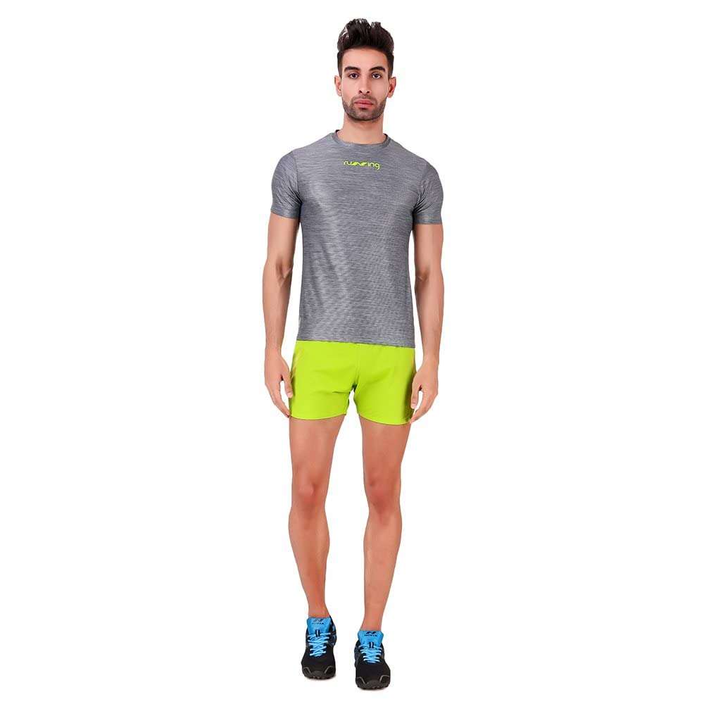 Nivia Hydra-4 Digi Men's Melange Round T-Shirt (Grey, XS) 6