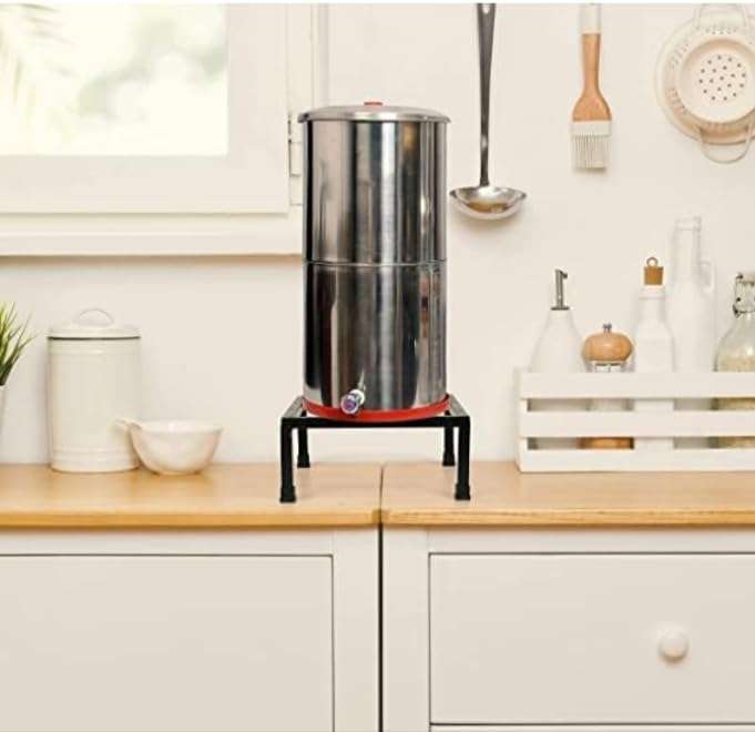 AMRON Iron Matka/Planter Pot Stand for Home Decor Office Garden Balcony Decor Kitchen 10"X10"X6" Inch (1) 6