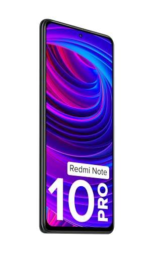 Redmi Note 10 Pro (Dark Night, 6GB RAM, 128GB Storage) -120hz Super Amoled Display|64MPwith 5mp Super Tele-Macro | 33W Charger included 5
