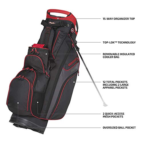 Bag Boy Chiller Hybrid Stand Bag Black/Charcoal/Red Chiller Hybrid Stand Bag 2