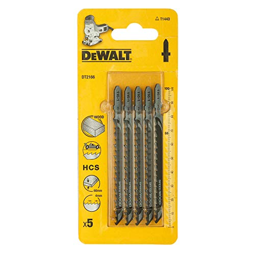 DEWALT DT2166-QZ Jigsaw High Speed Steel Blades 100MM X 68MM for Wood (5pieces) 1
