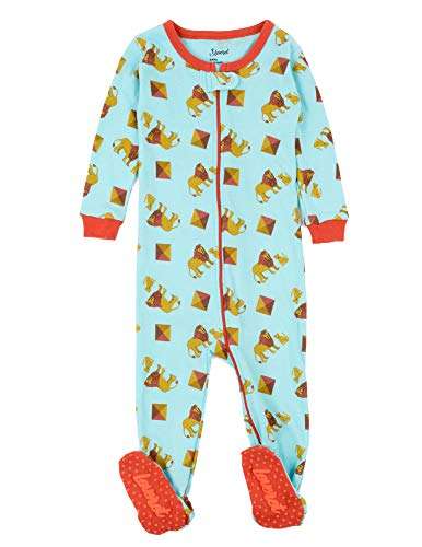 Leveret Kids Pajamas Baby Boys Girls Footed Pajamas Sleeper 100% Cotton (Lion, Size 5 Toddler) 1