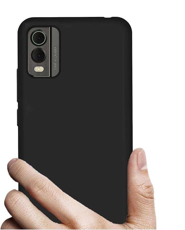 SkyTree Nokia C32, [Bumper] Exculsive Silicon Candy with Anti Dust Plugs Shockproof Slim Back Cover Case for Nokia C32 6.5" - Black 4