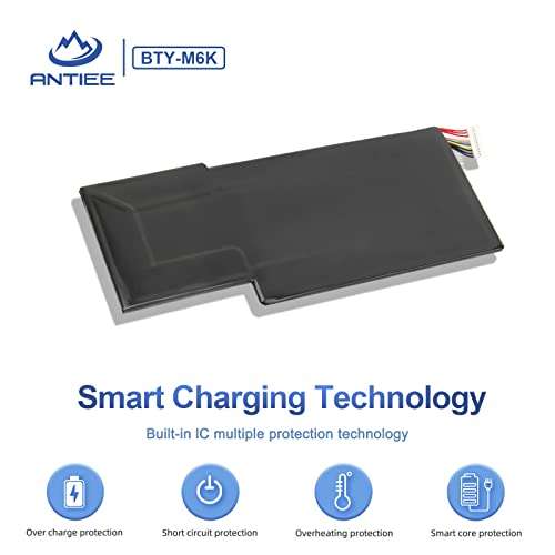 ANTIEE BTY-M6K Laptop Battery Compatible with MSI GS63VR 7RG Stealth Pro,GF63 Thin 8RB 8RC 8RD 9SC 9SCXR,GF75 Thin 3RD 8SC 8RD 8RC 8RX 9SC,GF65 Thin 10SDR 9SEXR 9SD,GS73 8RF MS-16K3 MS-16W1 MS-16R1 6