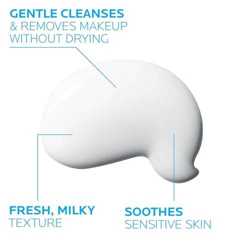 La Roche-Posay Toleriane Dermo Facial Cleanser for Face & Eyes, Gentle Face Wash and Makeup Remover, Milky Texture, Fragrance Free, Preservative Free 3