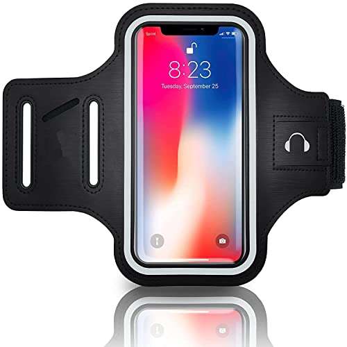 Shopbug SPORTS Arm Band for Karbonn Titanium High 2 S203, Sparkle V, Titanium S205 Original Sports Arm Belt with Adjustable Workout Band for Gym Running Jogging and Waterproof Washable Mobile Holder Gaming Arm Band for Fitness Gym Outdoor Sports Cycling Anti-Slip Ultra Light Weight Armband Mobile Holder -(ARM BAND,BLACK) 1