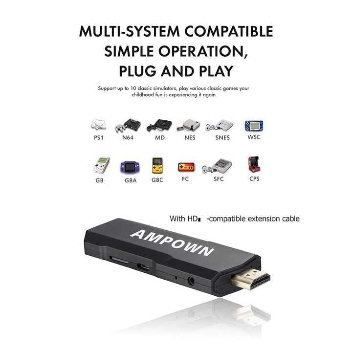 GSH GD10 Super Gamestick 4K HD Game Console For TV With Support Multi Players With Network Download Function Retro Game Player 3