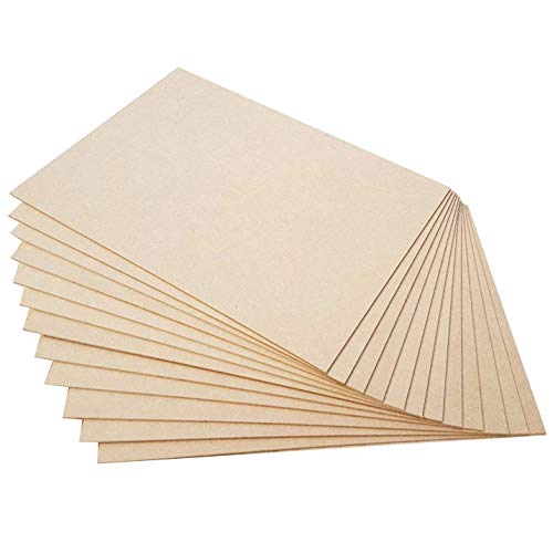 Woodcraft Original Wood MDF Boards for Art and Craft, 2mm Thickness, Size 16X24 inch - Pack of 6; Brown 2