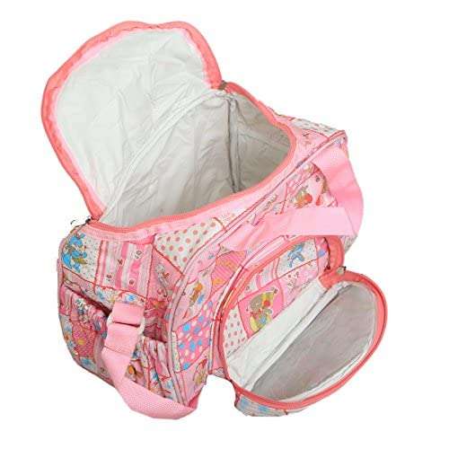 Kuber Industries Rexine 35 cms Pink Baby Bag (KUBBABY0472) 3