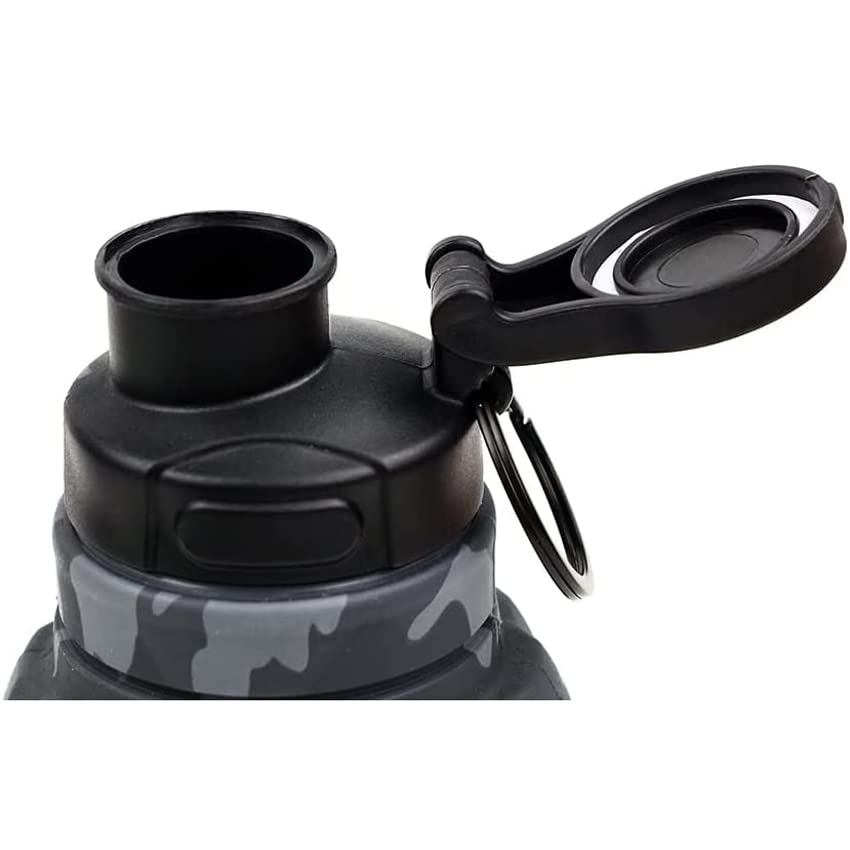 TUFCUP Spit Cup Spittoon for Chewing, Portable Reusable Spit Dipping Cup with Lid, Collapsible Spill Resistant Leak Proof Silicone Body Travel Spitter(Navy Camo) 6