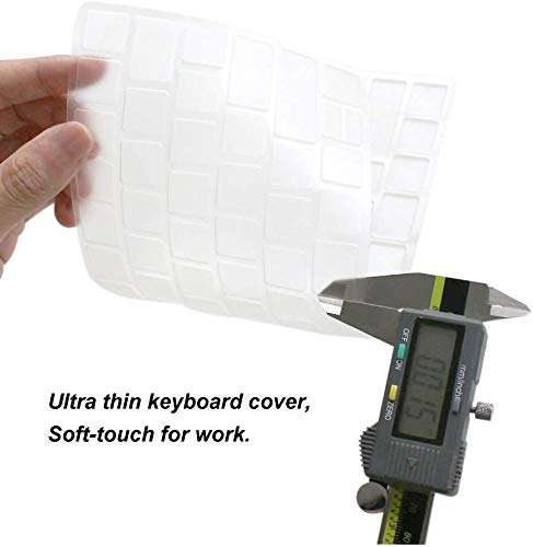 Laprite Ultra Thin Silicone Keyboard Protector Cover Skin for Apple iMac Magic Wireless Bluetooth Keyboard MLA22L/A (A1644, 2015 Released , U.S Layout, Semi-Transparent Clear ) 6