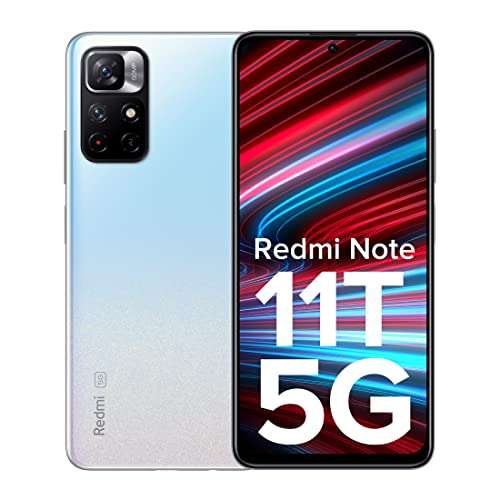 Redmi Note 11T 5G (Stardust White, 6GB RAM, 128GB ROM)| Dimensity 810 5G | 33W Pro Fast Charging | Charger Included | Additional Exchange Offers|Get 2 Months of YouTube Premium Free! 5